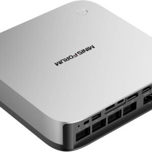 MINIS FORUM AI X1 Pro Mini PC, AMD Ryzen AI 9 HX370 (12 Kerne/24 Threads, bis zu 5,1 GHz) und AMD Radeon 890M, 32 GB DDR5, 1 TB PCIe 4.0 SSD,4K Quad Display, Dual LAN 2.5/WiFi 7/BT 5.4/Oculink