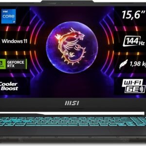 MSI Cyborg 15 Gaming Laptop, 15.6 Inch Full HD 144Hz, Intel Core i7-13620H, NVIDIA GeForce RTX 4060, 16GB DDR5, 512GB SSD