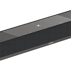 Sennheiser AMBEO Soundbar Plus for TV and Music – EU Plug – 3D Surround Sound, Virtual 7.1.4 Speaker Setup, Built-in Dual Subwoofer and Extended Streaming Connection