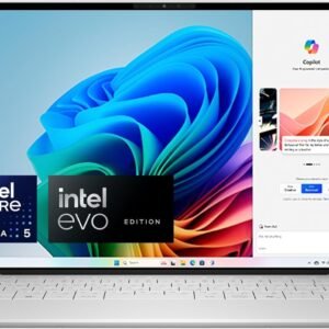 Dell XPS 13 (9350) Laptop Copilot+ 13,4 Zoll FHD+ 120 Hz, Intel Core Ultra 5 Series 2, 16 GB RAM, 512 GB SSD, Intel Arc Graphics, Windows 11 Home, Fingerabdruckleser, QWERTZ-Tastatur, Platin