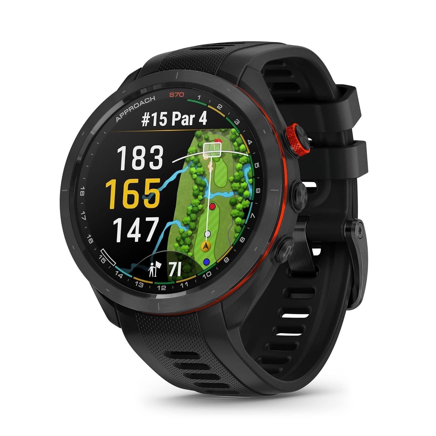 Garmin Approach S70 Premium-GPS-Golfuhr, 47 mm, Schwarz