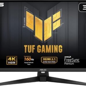 ASUS TUF Gaming VG32UQA1A, 31,5 Zoll 4K UHD Monitor, 160 Hz, 1 ms MPRT, FreeSync, GameFast-Eingang, DisplayHDR 400, VA-Panel, 16:9, 3840 x 2160, DP 1.4 DSC, HDMI 2.1, USB, Ergonomisch, Lautsprecher