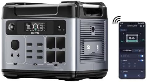 OUKITEL P2001 Plus Tragbare Powerstation 2048Wh, Solargenerator mit LiFePO4 Akku, 4x2400W(4800W Peak) 230V Wechselstrom, Power Station für Wohnung Reise Camping